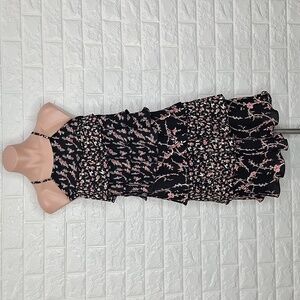 WHBM Floral Tiered Speghetti Strap Dress NWT